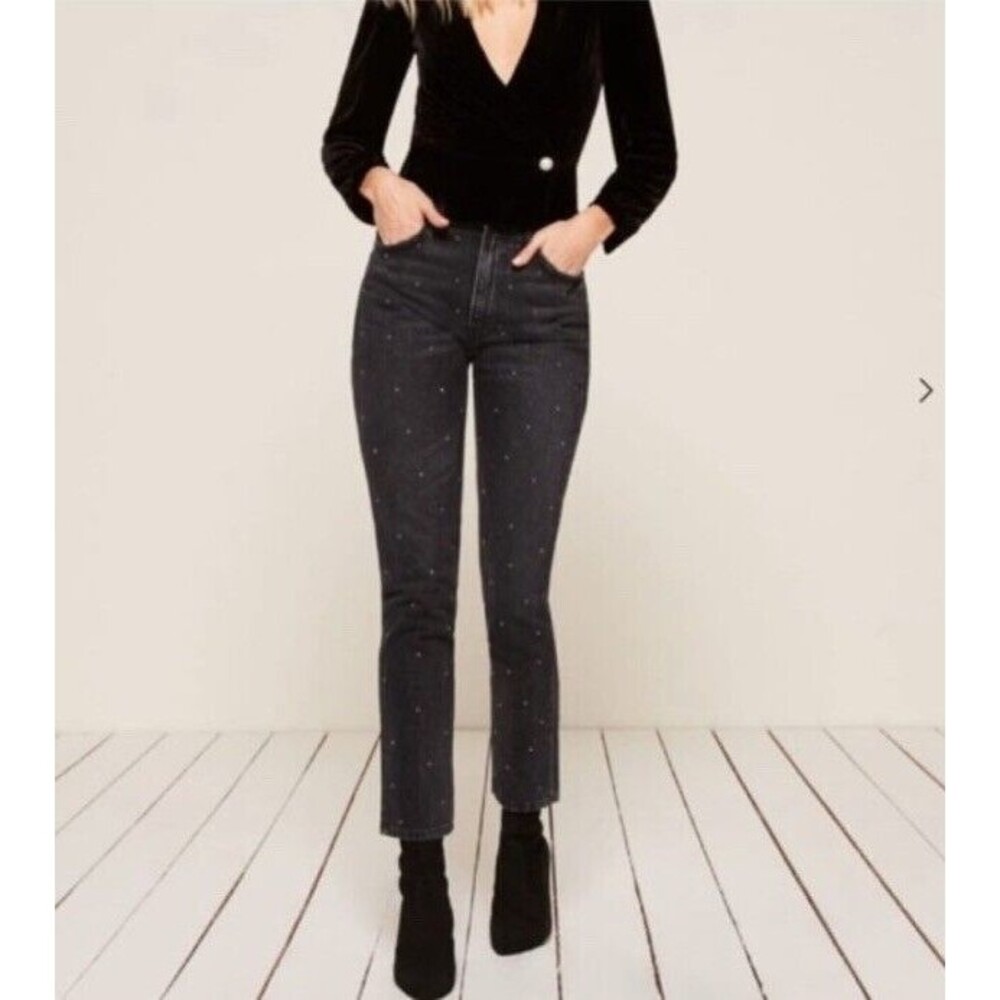 Reformation Harley Studded High Rise Jeans 27